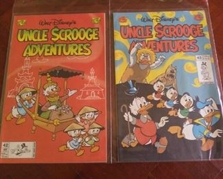 1997 #42 and #43 Walt Disney's Uncle Scrooge Adventures Comics, Gladstone