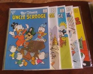 1986 to 1987 #212 thru 216 Walt Disney's Uncle Scrooge Comics, Gladstone