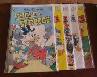 1987 to 1988 #222 thru #226 Walt Disney's Uncle Scrooge Comics, Gladstone