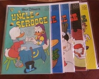 1988 to 1989 #232 thru #236 Walt Disney's Uncle Scrooge Comics, Gladstone