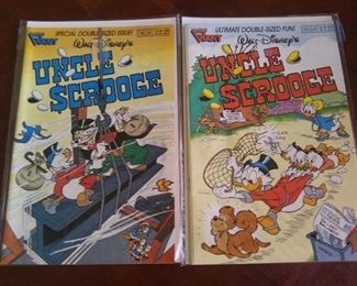 1990 #241 and #242 Walt Disney's Uncle Scrooge Double Sized Comics, Gladstone