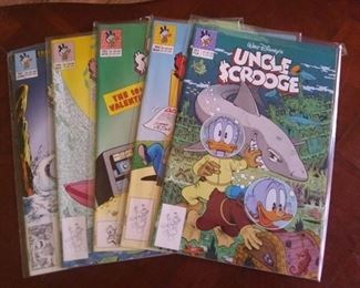 1992 #263 thru #267 Walt Disney's Uncle Scrooge Comics