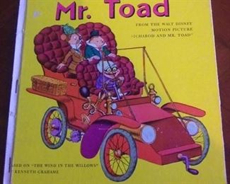 1949 Walt Disney's Magnificent Mr. Toad, Hard cover book