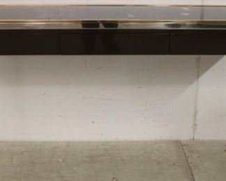 103 - Modern History stainless & brass console 32 x 64 x 18
