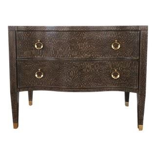 118 - Modern History Lacewood chest 34 1/2 x 43 1/2 x 21
