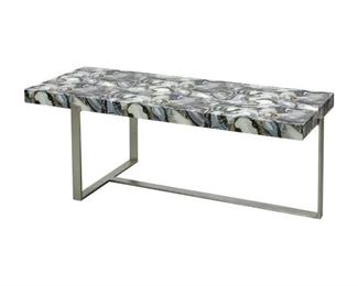 137 - Dimond Home Oyster Stone Coffee Table 18 x 47 x 19
