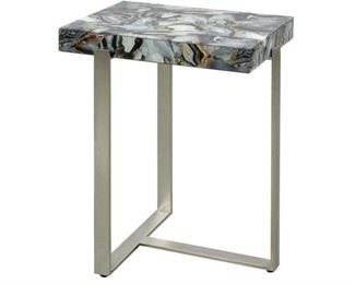 136 - Dimond Home Oyster Stone Table 24 x 19 x 15
