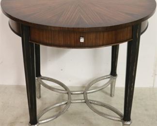149 - Alden Parkes round table with drawer 28 x 30 diameter
