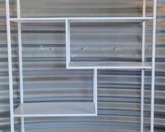 208 - White laquer wall shelf 77 x 35 1/2 x 11 3/4
