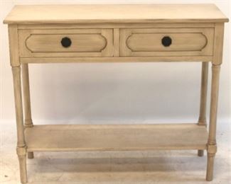 210 - Double drawer console table 29 3/4 x 35 3/4 x 13
