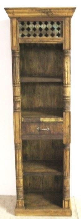 289 - Carved bookcase 71 x 22 1/2 x 14 1/2

