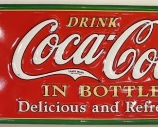 1624 - Drink Coca-Cola in Bottles sign
