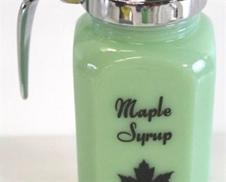 2026 - Jadeite Maple Syrup dispenser 5" tall
