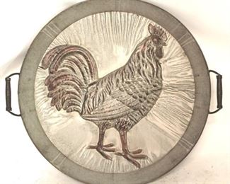 2126 - Galvanized chicken tray 27" round
