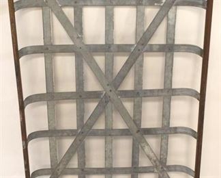 2154 - Galvanized metal tobacco basket tray 28 x 18
