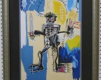 9001 - Warrior by Graffiti Artist Basquiat 24 1/2 x 32

