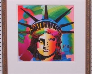 9005 - Liberty Head Giclee by Peter Max 22 x 24
