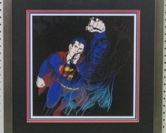 9010 - Superman Giclee by Andy Warhol 22 x 22
