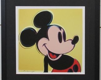 9011 - Mickey Mouse Giclee by Andy Warhol 22 x 22
