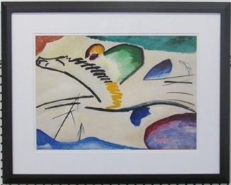 9027 - The Rier Giclee by Wassily Kandinsky 27 x 21 1/2
