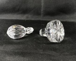 Lot of 2 Decanter Toppers