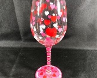 Lolita Valentines Day Decorative Wine Glass