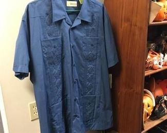 Cubavera Mens XL Guayabera Shirt NWT