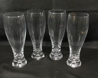 Set of 4 Pilsner Glasses