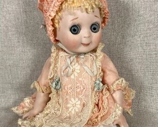 Googly Eyed Blonde Baby Doll Bo Peep Reproduction