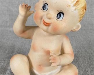 Bisque Baby in Diaper Figurine