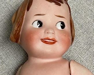 Vintage Bisque Jointed Doll Unmarked
