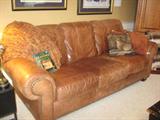 Brown Leather Sofa