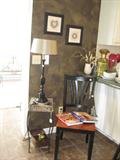 Odd Black Chair,Small Occasional Table