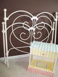 White Iron Bed