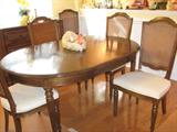Ethan Allen Dining Table With 6 Chairs