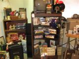Videos, Records, Glass Front Stereo Cabinet