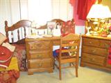 American Drew Oak Desk & Chair