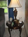 Pair Of End Tables ALSO Pair Of Matching Lamps