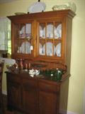 Maple China Cabinet-Hutch