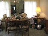 50's era Danish Modern Dining Room Table With 4 Chairs