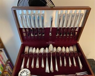 ONE OF THREE SILVER PLATE CUTERY SETS