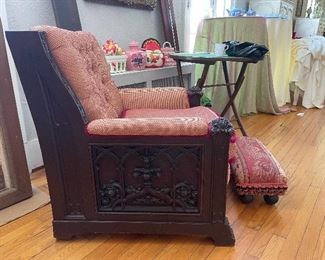 Walnut Carved Chairs