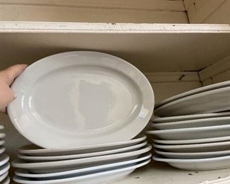 Catering plates, silverware 