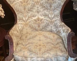 Wing back chairs redone