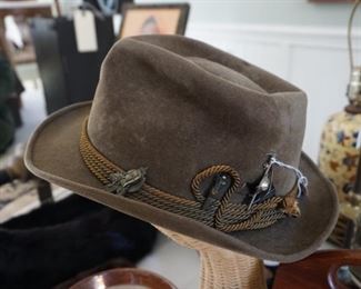 closeup of Tyrolean hat