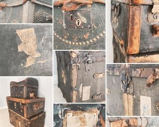 Antique trunks details