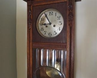 Antique German wall clock