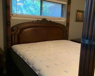 king bed and mattress