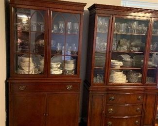 2 duncan Phyfe china cabinets