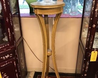 2 Art Deco Plant Stands.  Notice the feet